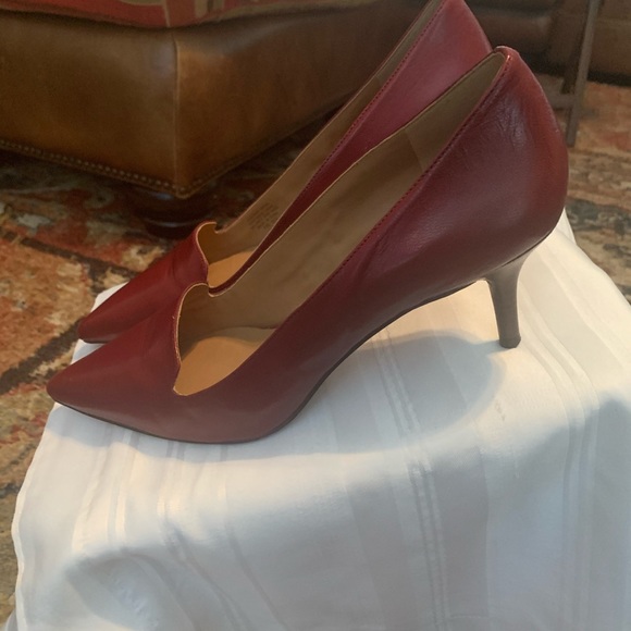 Nine West Shoes - Nine West Red Leather Heels